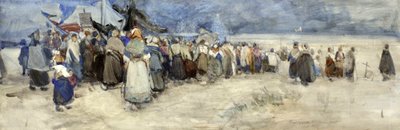 La Playa, Berck-sur-Mer, c.1900 de Patty Townsend Johnson